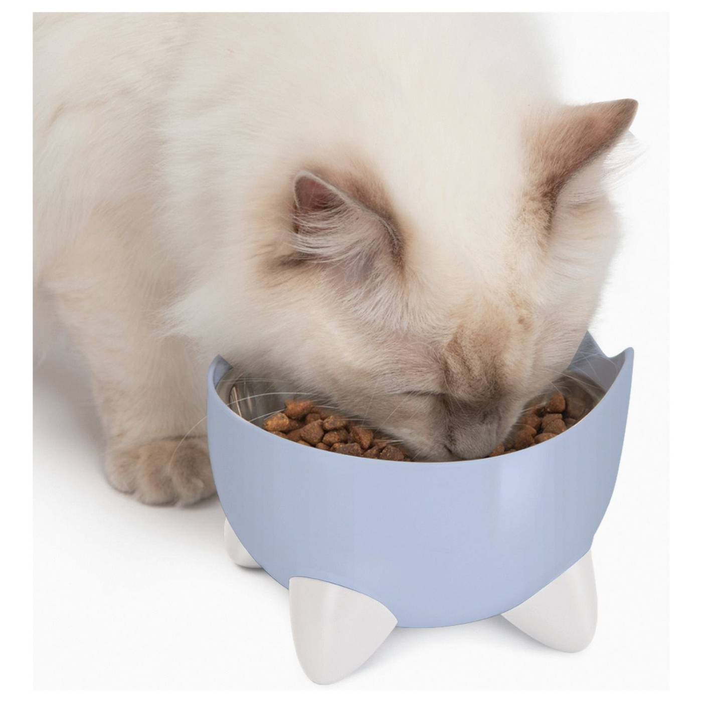 Catit Fontana Automatica per Gatti Combo Pack Pixi Azzurro con Ciotola e 3 Filtri Inclusi