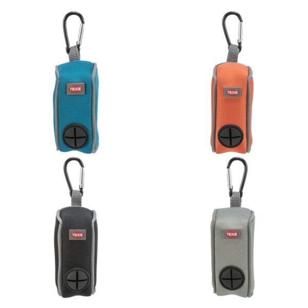 Trixie Porta Sacchetti Igienici per Cani in Neoprene con Moschettone NEW Colori Assortiti