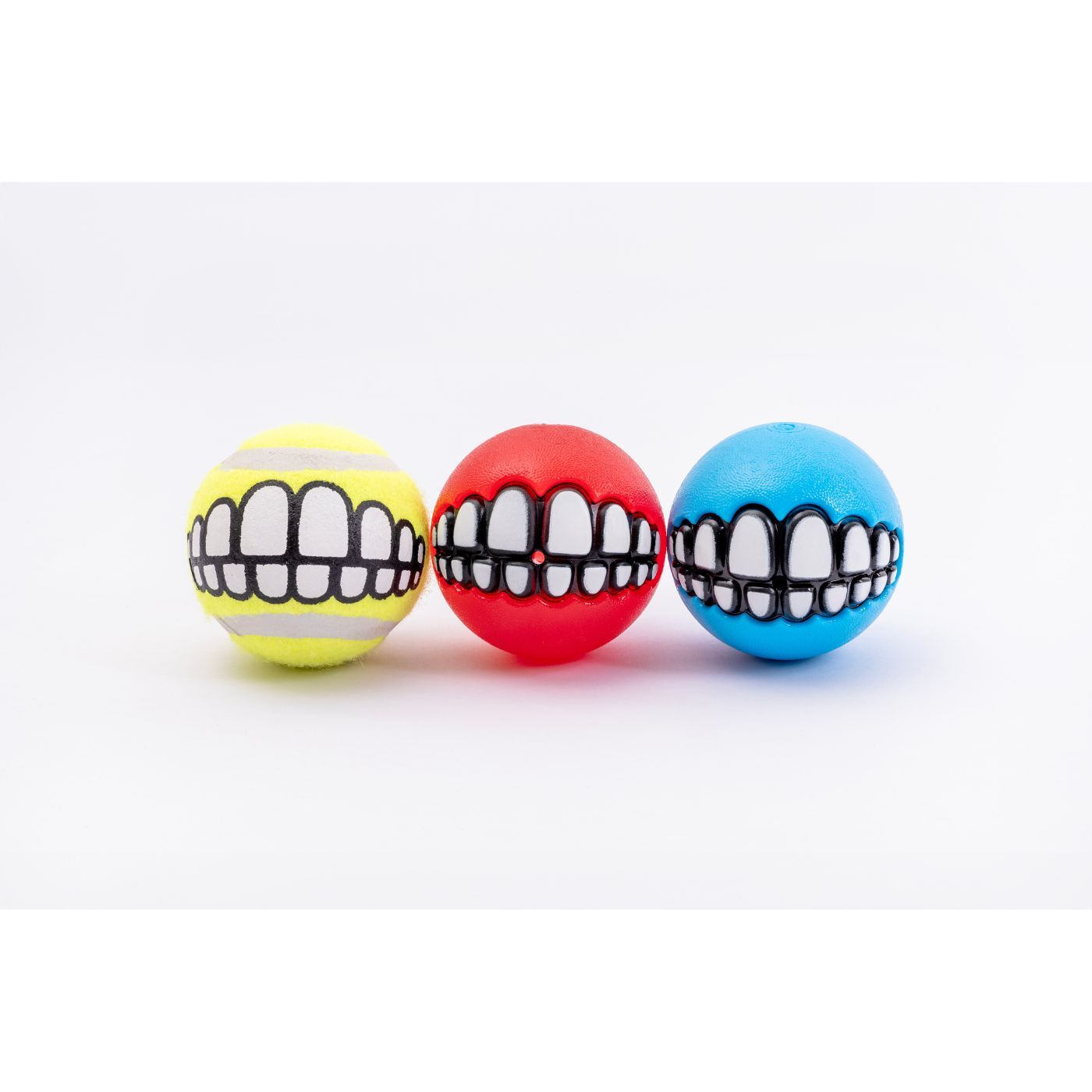 United Pets Palla per Cani Grinz Media Ø 6,4 cm 3 pz Colori Assortiti