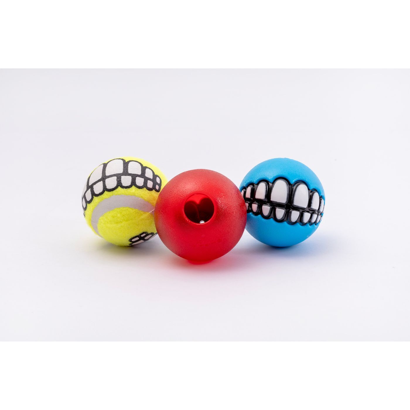 United Pets Palla per Cani Grinz Media Ø 6,4 cm 3 pz Colori Assortiti