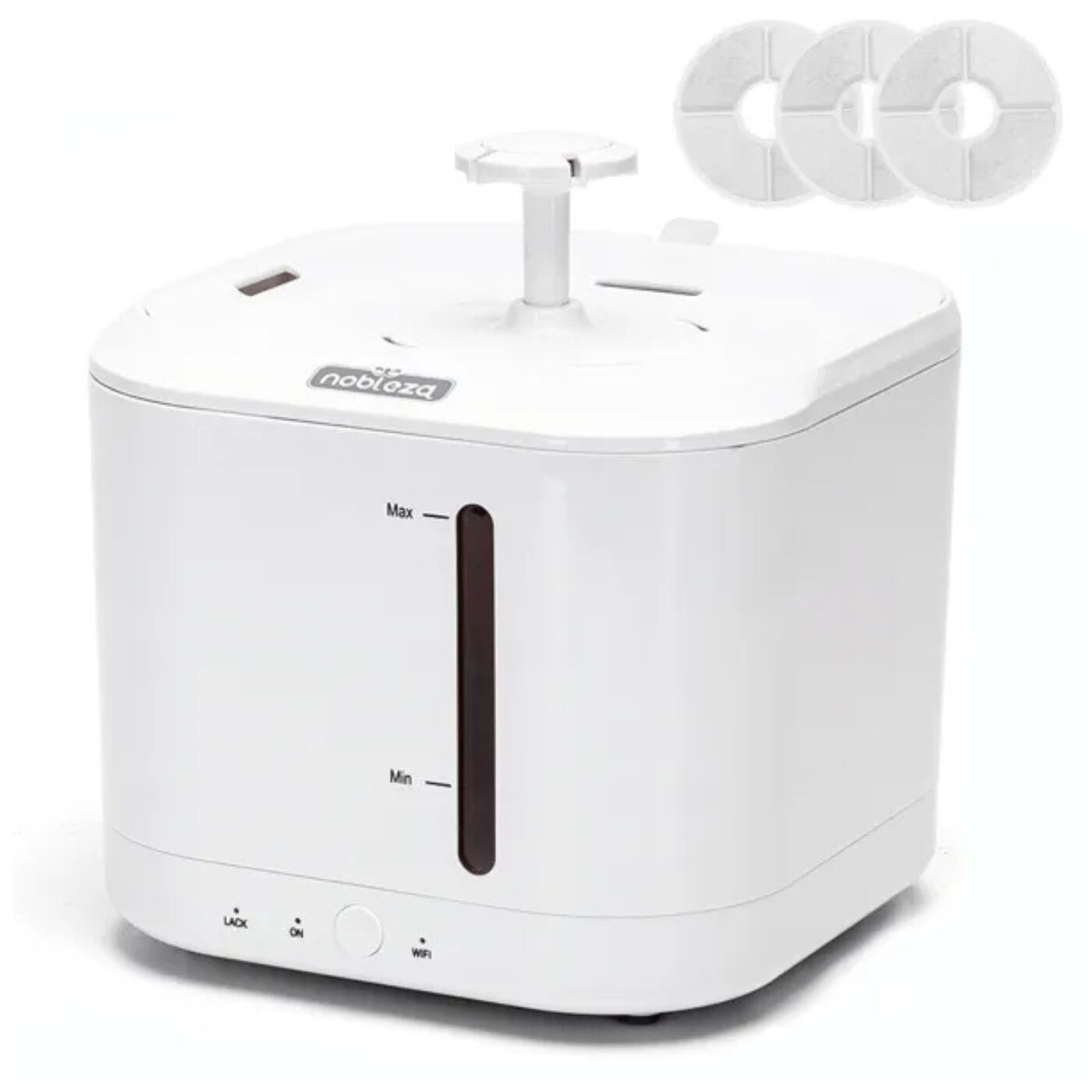 Distributore d'Acqua per Gatti e Cani di Piccola Taglia Smart L17.9*W17.9*H18.7 cm 2,5 L Bianca