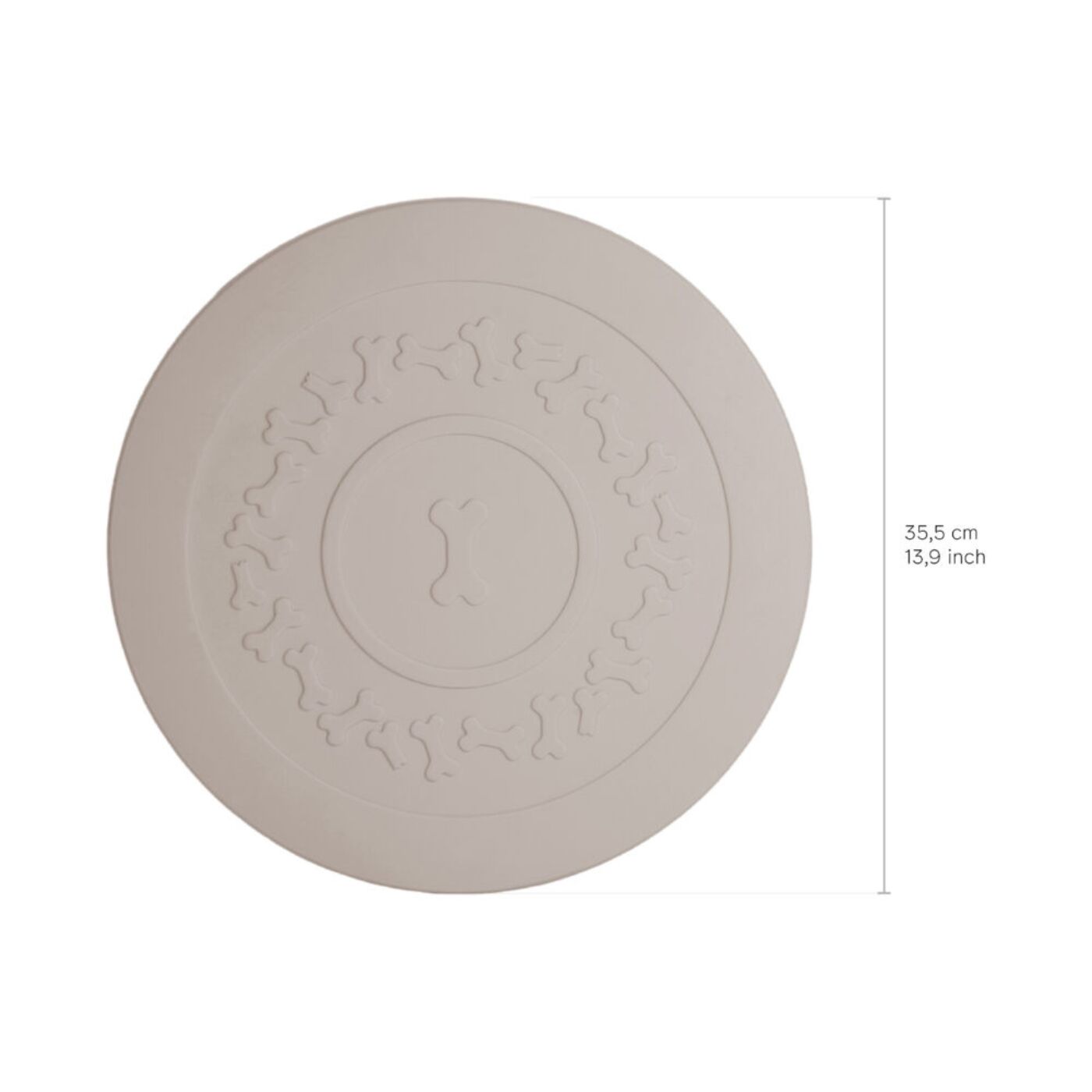 United Pets Tappetino Sottociotola PLATE Ø 35,5 cm Tortora