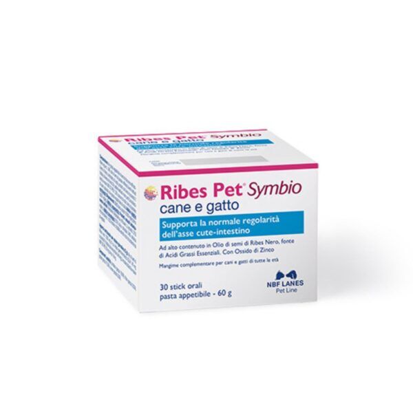 Ribes Pet Symbio Integratore per Cani e Gatti Pasta 30 Stick Nbf Lanes