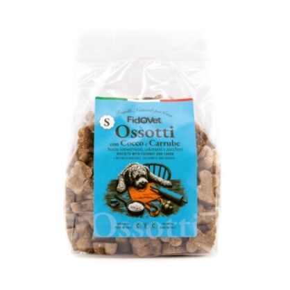 Fidovet Biscotti Naturali per Cani Ossotti SMALL Cocco e Carrube 300 g
