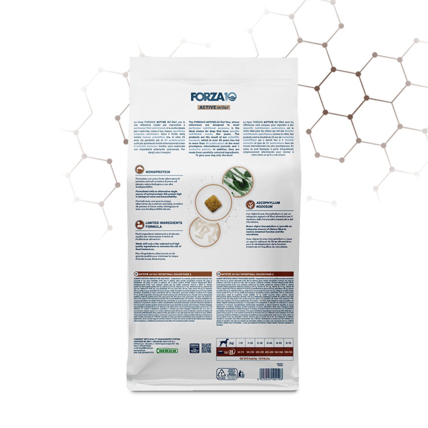 Forza 10 Intestinal Colon Fase 2 Active Pesce per Cani Adulti