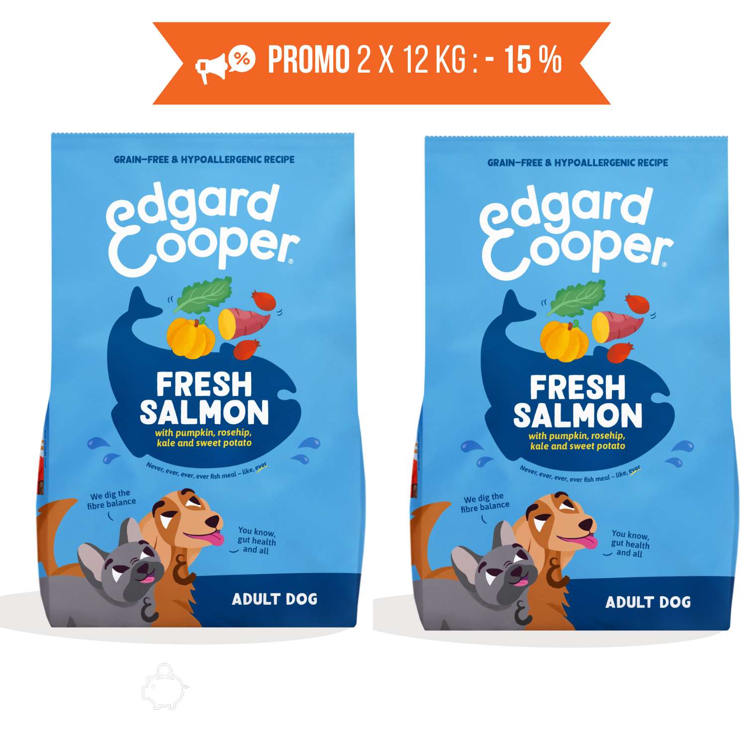 edgard & cooper salmone norvegese per cani adulti