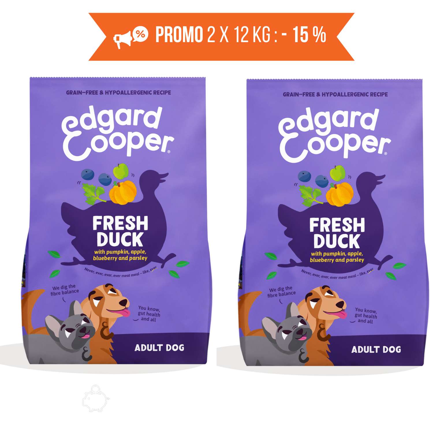 Edgard & Cooper Anatra Monoproteico per Cani Adulti