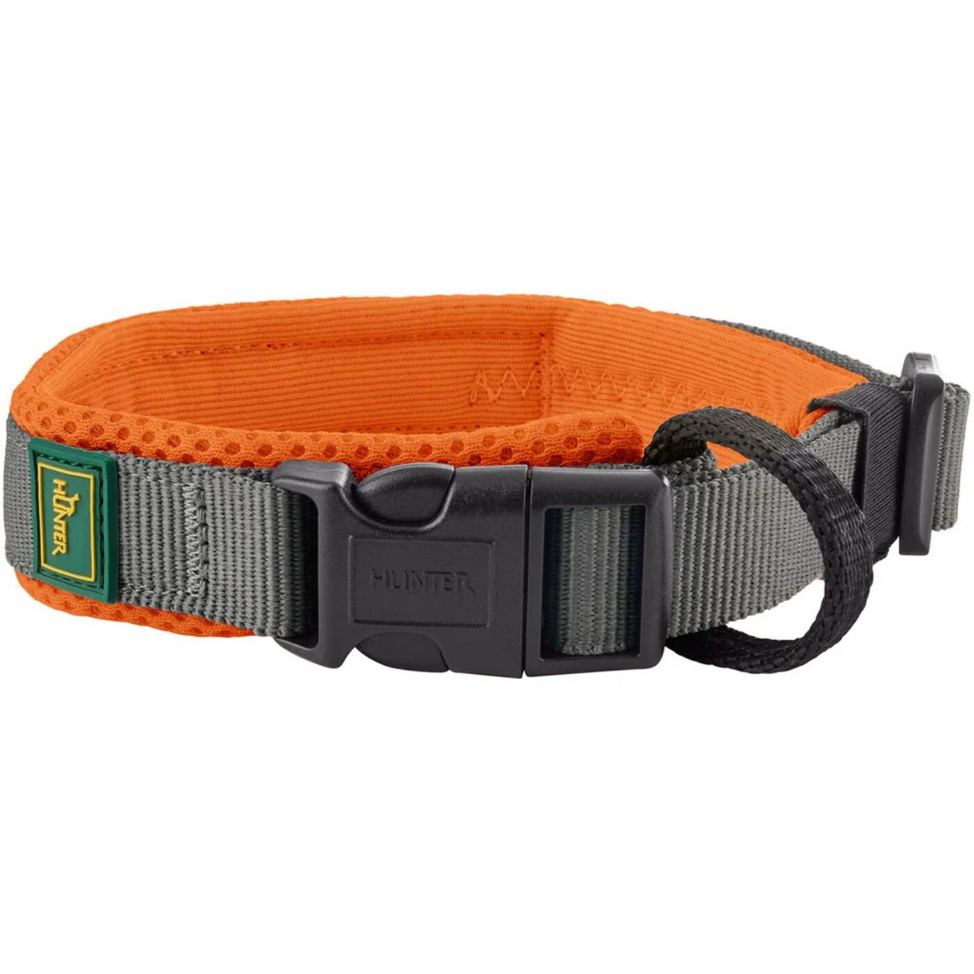 Hunter Collare per Cani Regolabile Maldon Arancione/Grigio Riflettente