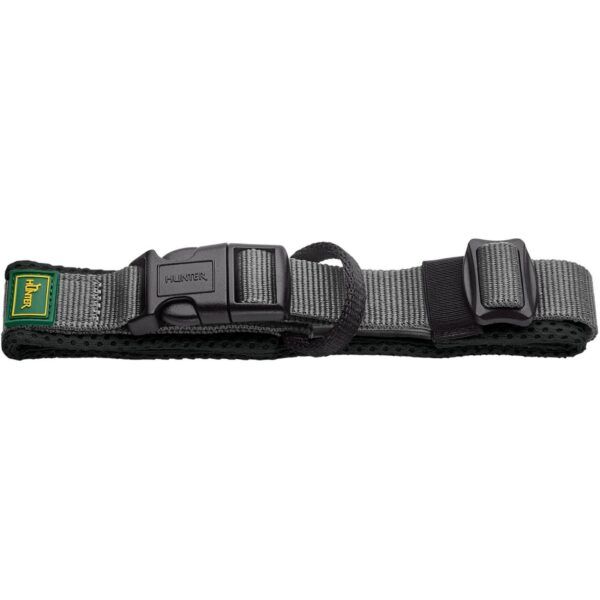 Hunter Collare per Cani Regolabile Maldon Nero/Grigio Riflettente