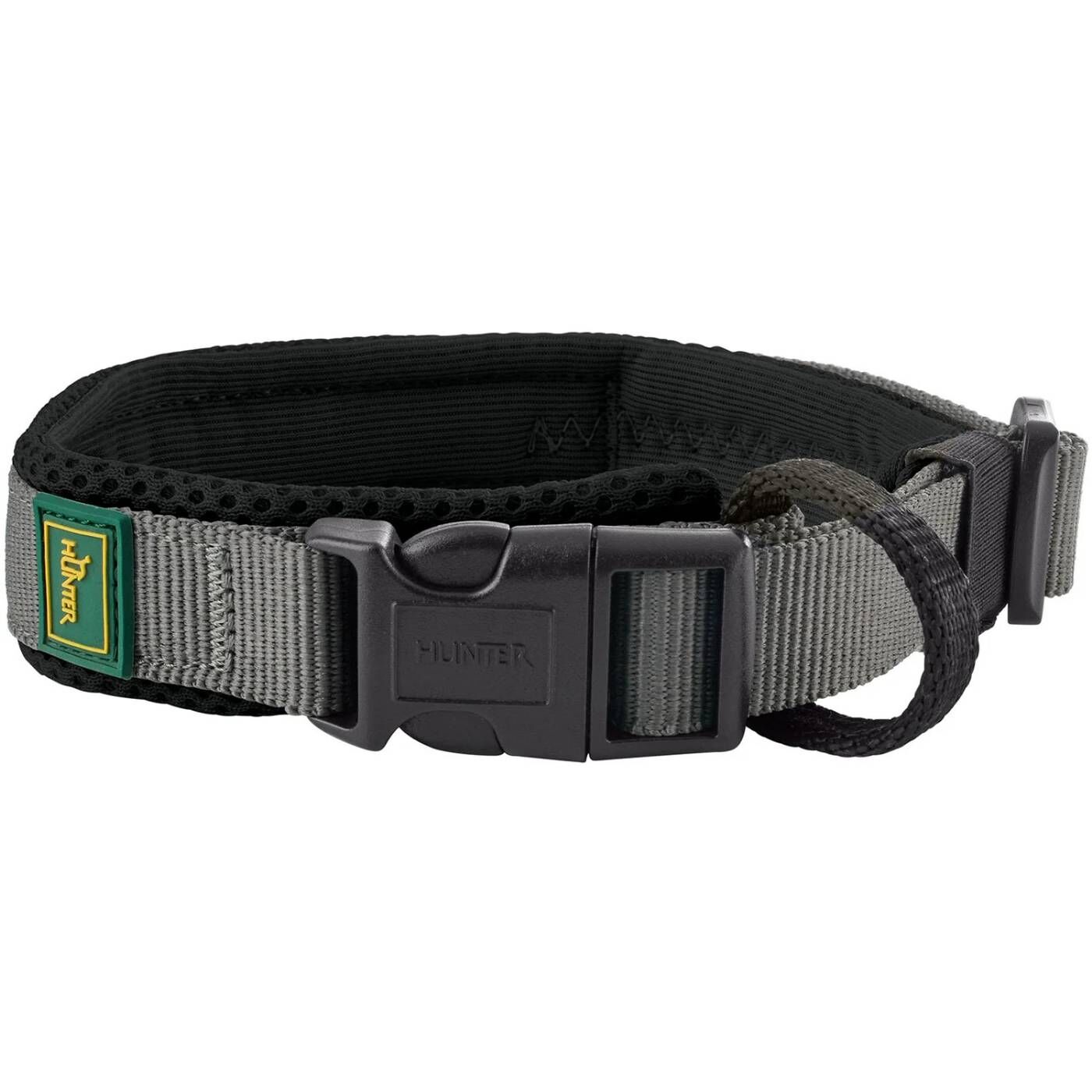 Hunter Collare per Cani Regolabile Maldon Nero/Grigio Riflettente