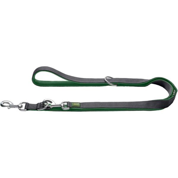 Hunter Guinzaglio da Passeggio Regolabile Maldon Verde Scuro/Grigio Riflettente