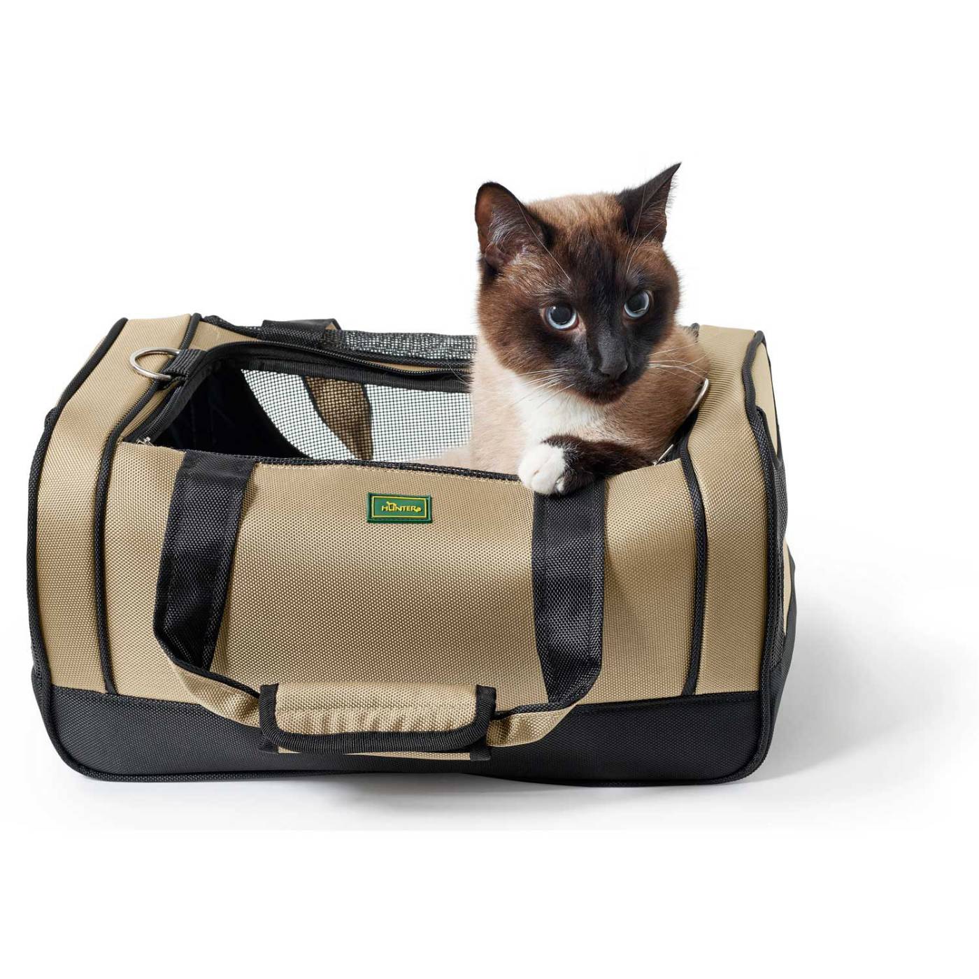 Hunter Borsa da trasporto Portland Beige per Cani e Gatti fino a 8 Kg Mis. 40x25x25 cm