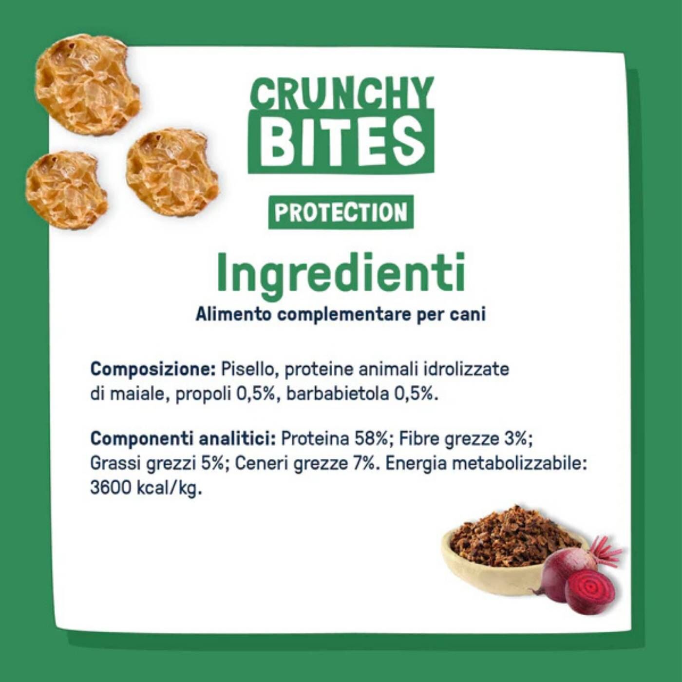 Dog Heroes Crunchy Bites Protection Snack Naturali per Cani 80 g