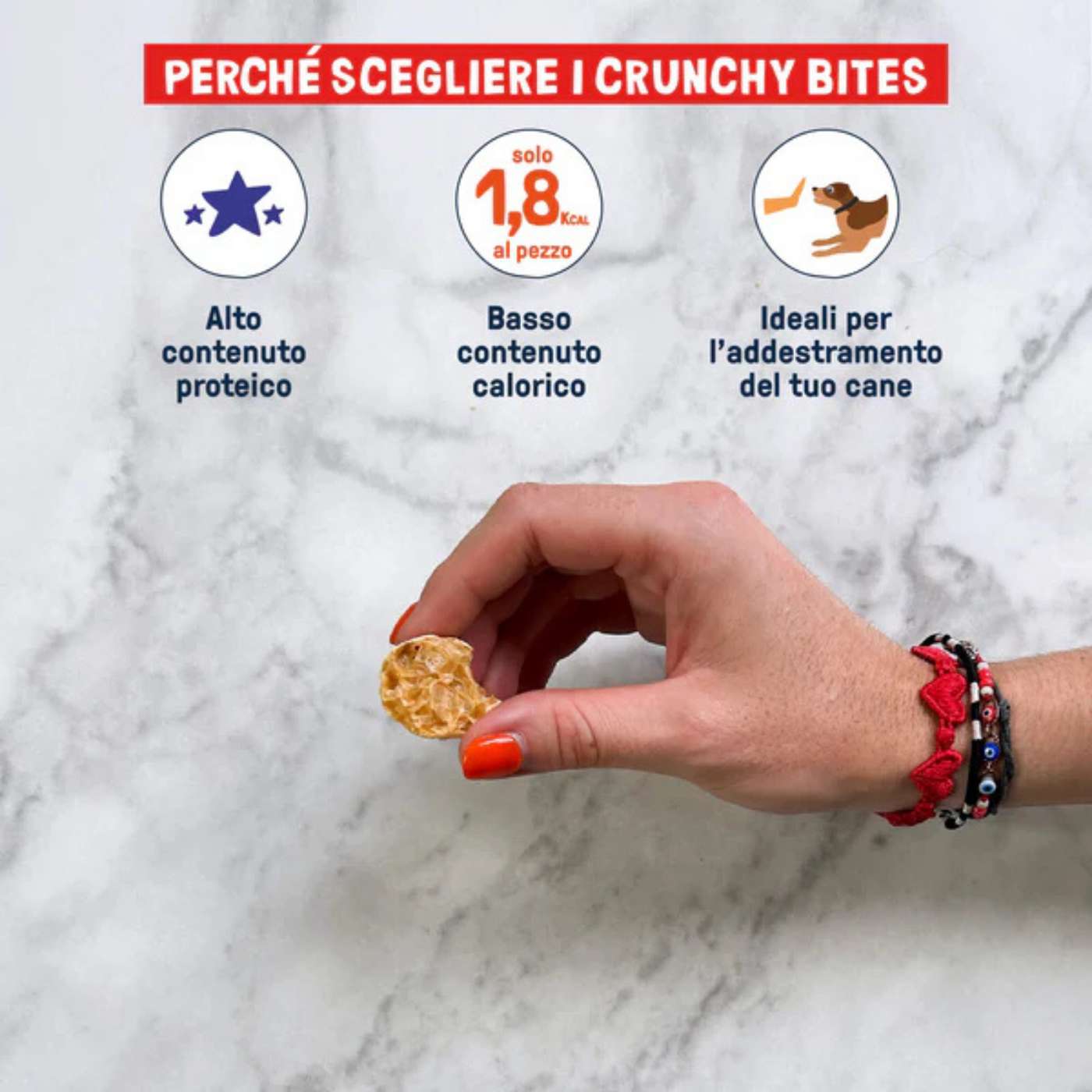 Dog Heroes Crunchy Bites Relax Snack Naturali per Cani 80 g