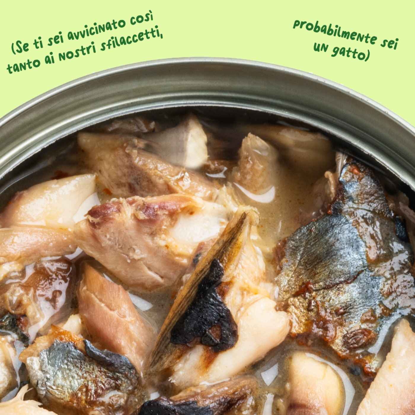 Edgard & Cooper Sfilaccetti per Gatti Adulti Sgombro Fresco Naturale in Brodo di Pesce 70 g