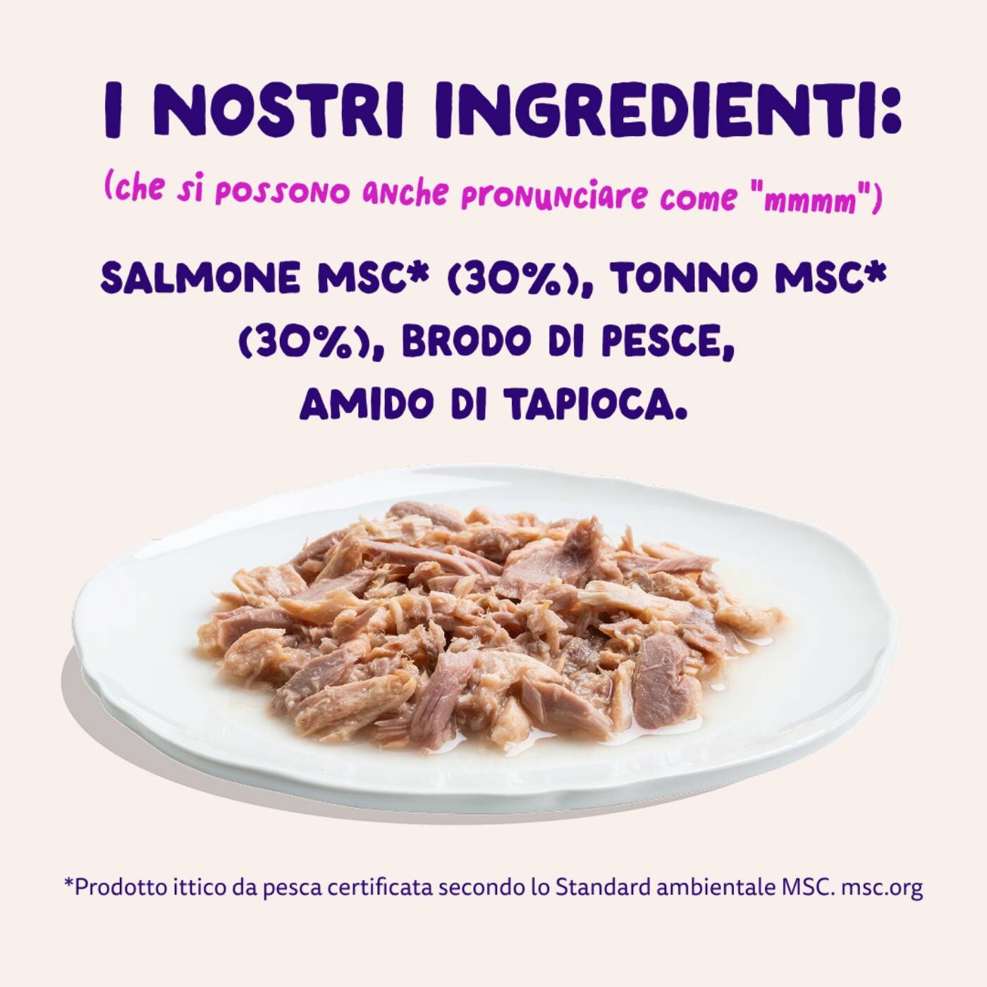 Edgard & Cooper Sfilaccetti per Gatti Adulti Salmone con Tonno in Brodo di Pesce 70 g