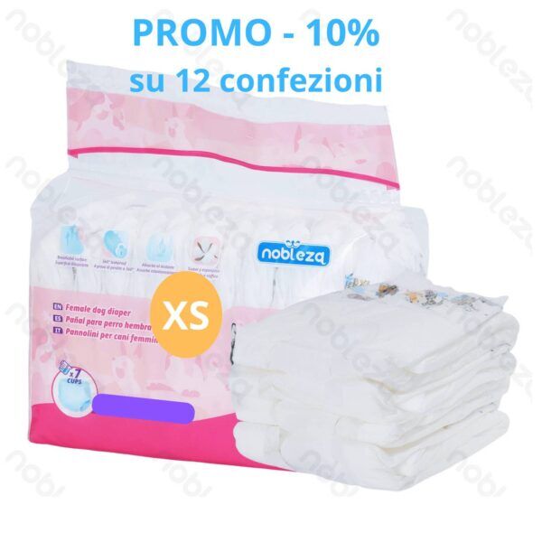 Pannolini per Cani Igienici Usa e Getta Promo 12 Confezioni