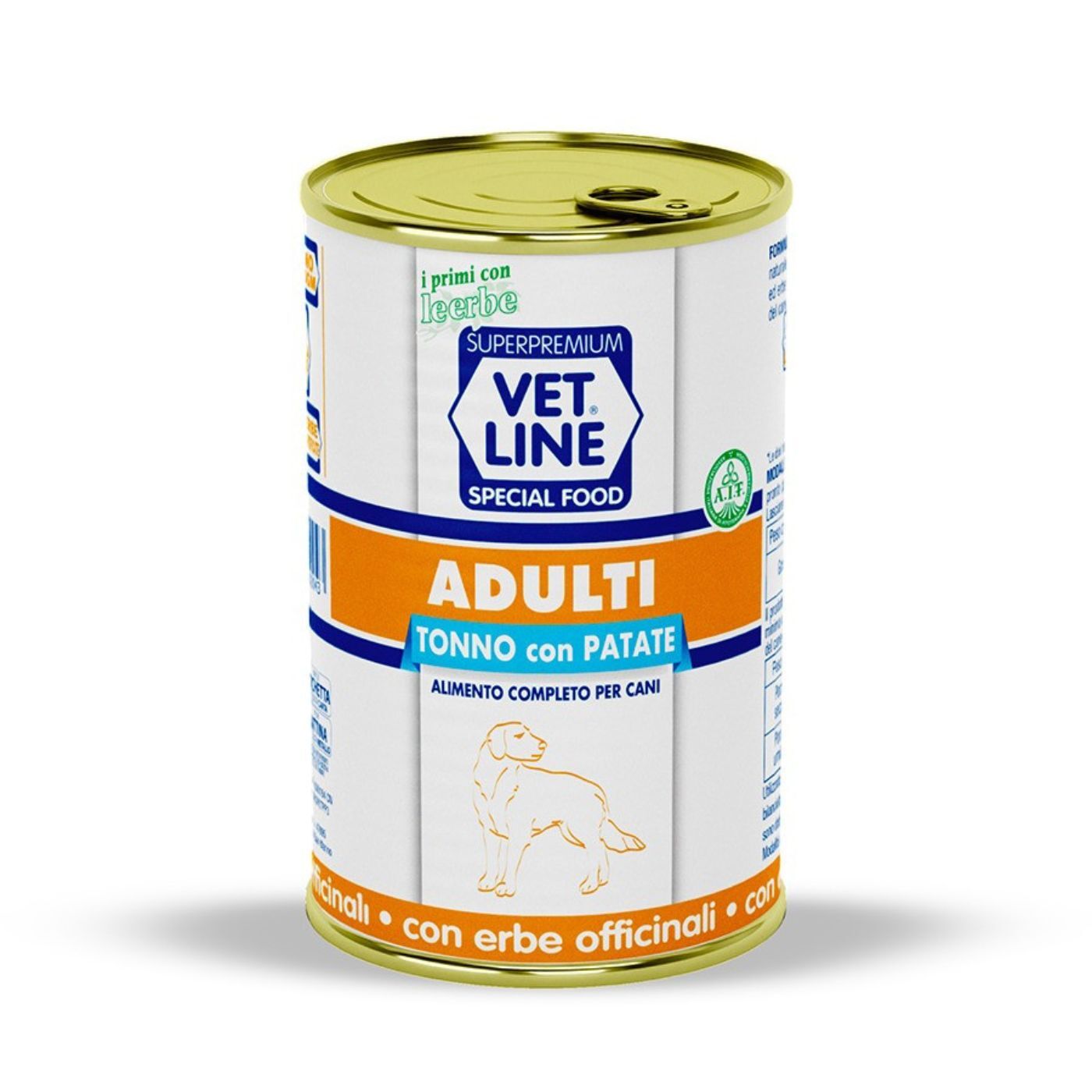 vet line umido tonno e patate per cani adulti monoproteico vetline