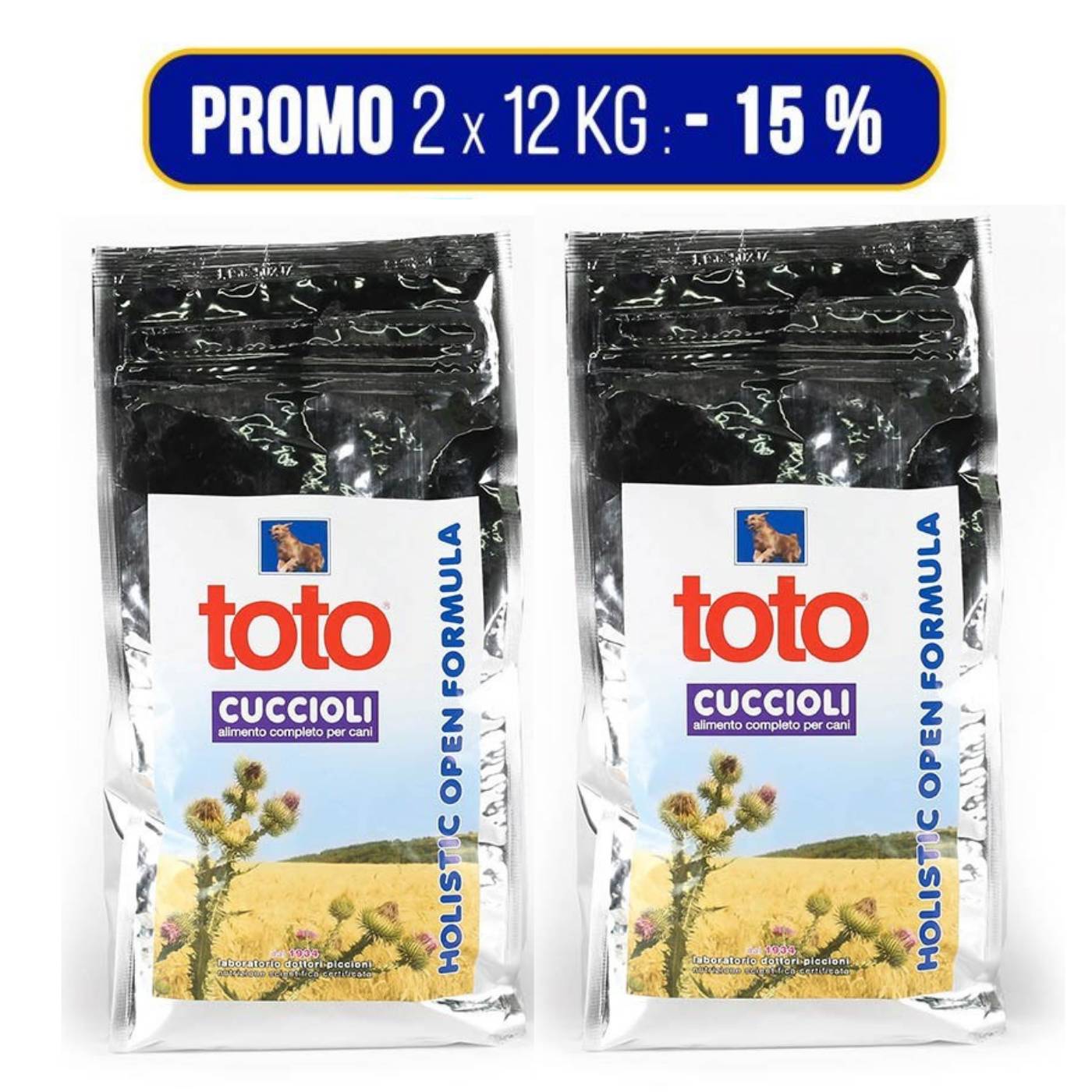 PROMO 2x12Kg Toto Holistic Open Formula Cuccioli