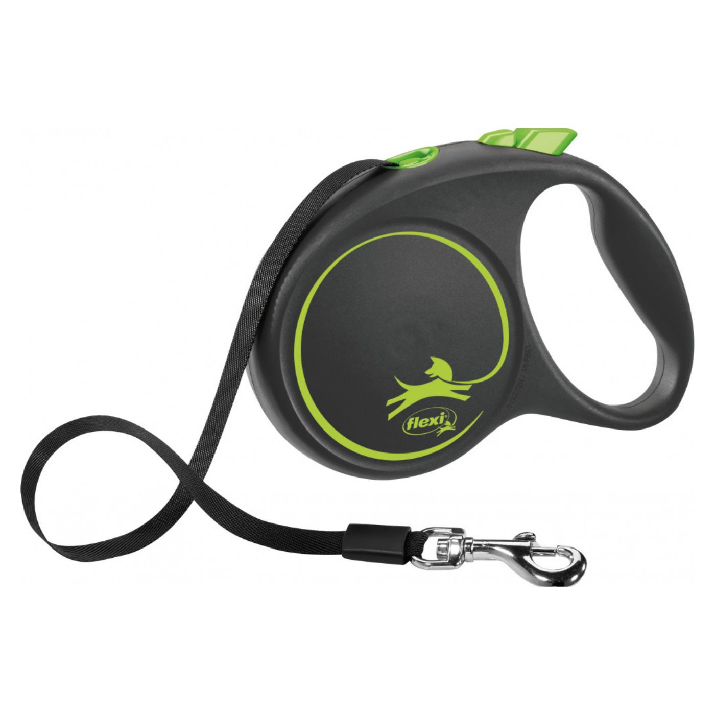 Flexi Black Design in Fettuccia L 5mt fino a 50kg - Verde