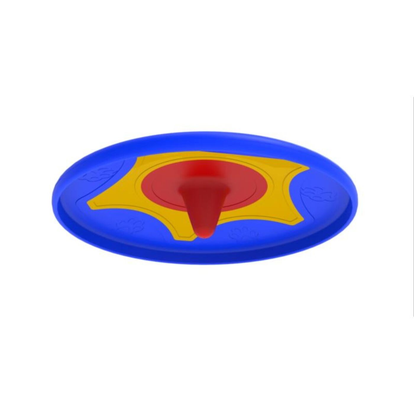 Bama Pet Frisbee Gioco per Cani Trotto Disk - Perno centrale in gomma