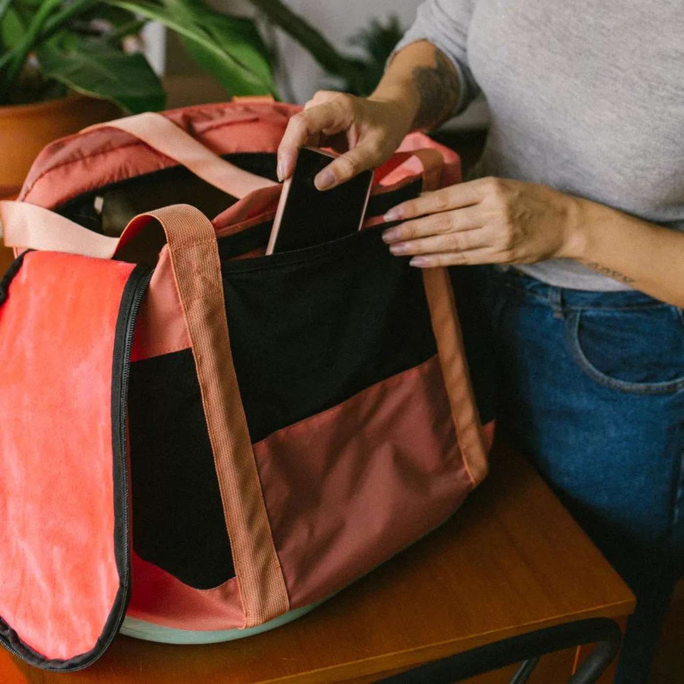 Zee.Cat Trasportino Terracotta per Gatti - Dotato di tasche