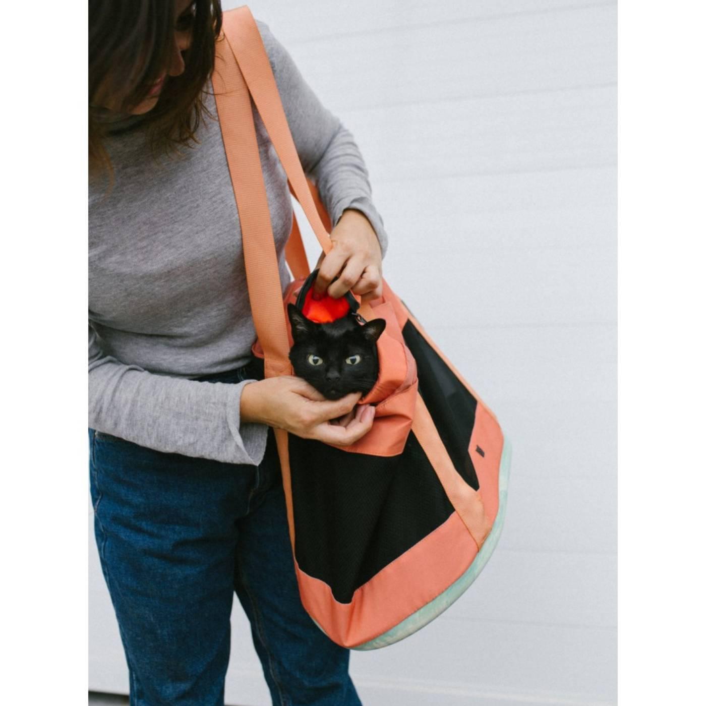 Zee.Cat Trasportino Terracotta per Gatti - Perfetto per gli spostamenti brevi e più lunghi