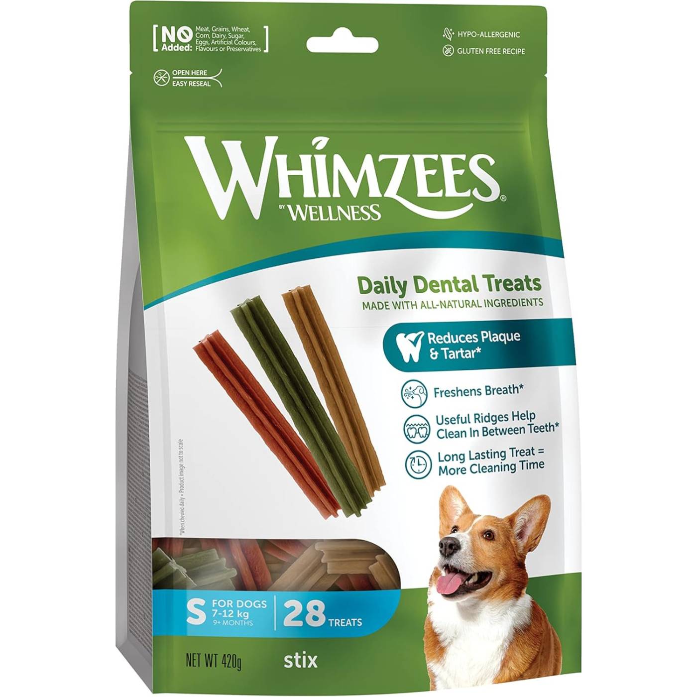 Whimzees Snack Dentale Naturale Stix per Cani