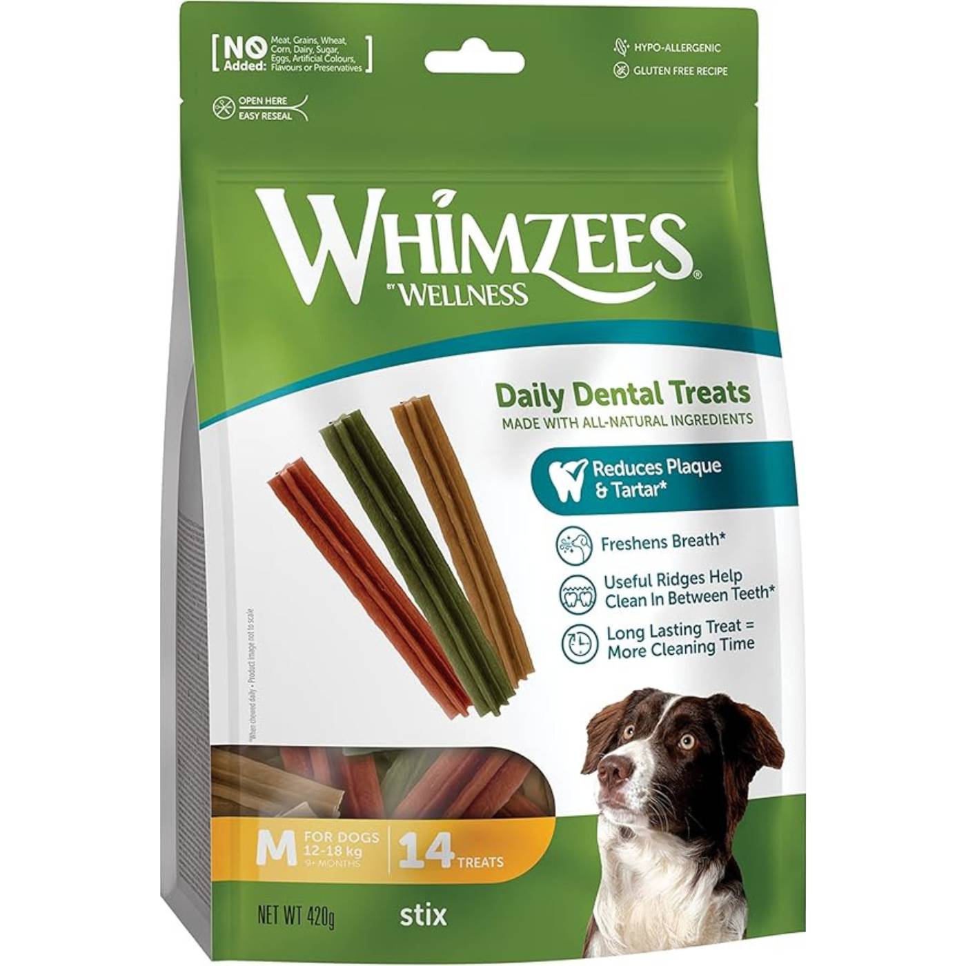 Whimzees Snack Dentale Naturale Stix per Cani