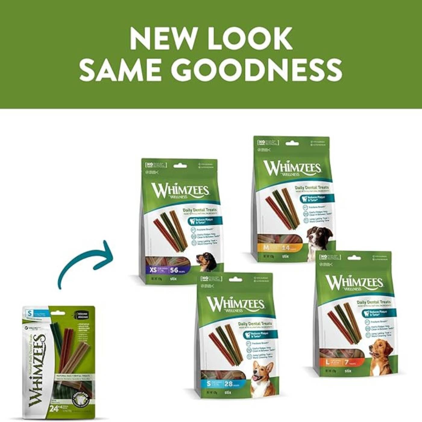 Whimzees Snack Dentale Naturale Stix per Cani