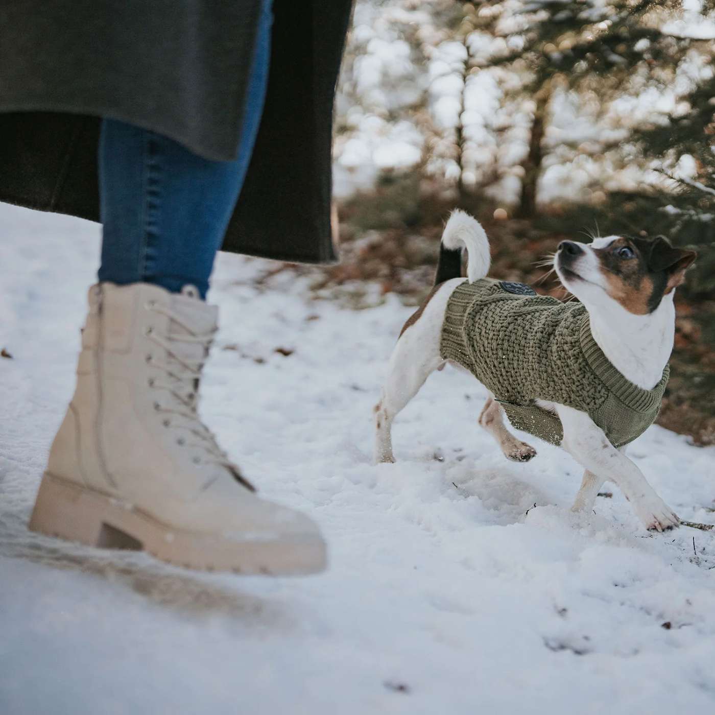 Hunter Maglioncino Pullover per Cani MALMÖ Khaki Verde