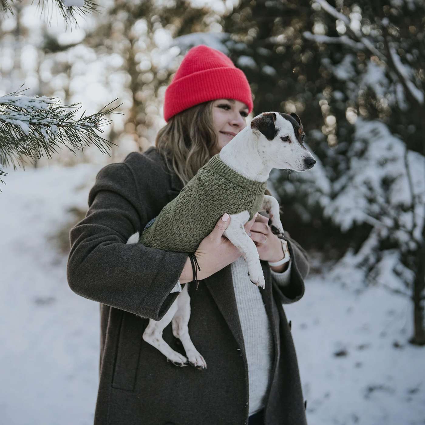Hunter Maglioncino Pullover per Cani MALMÖ Khaki Verde