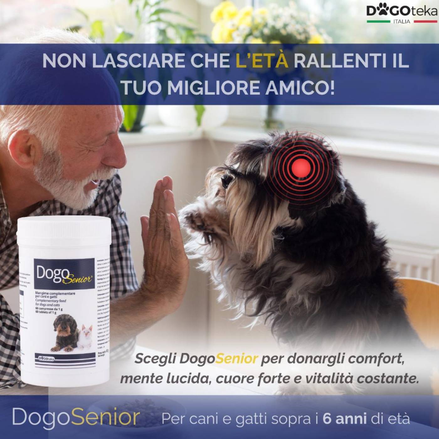 Dogoteka DogoSenior® per Cani e Gatti 60 Compresse