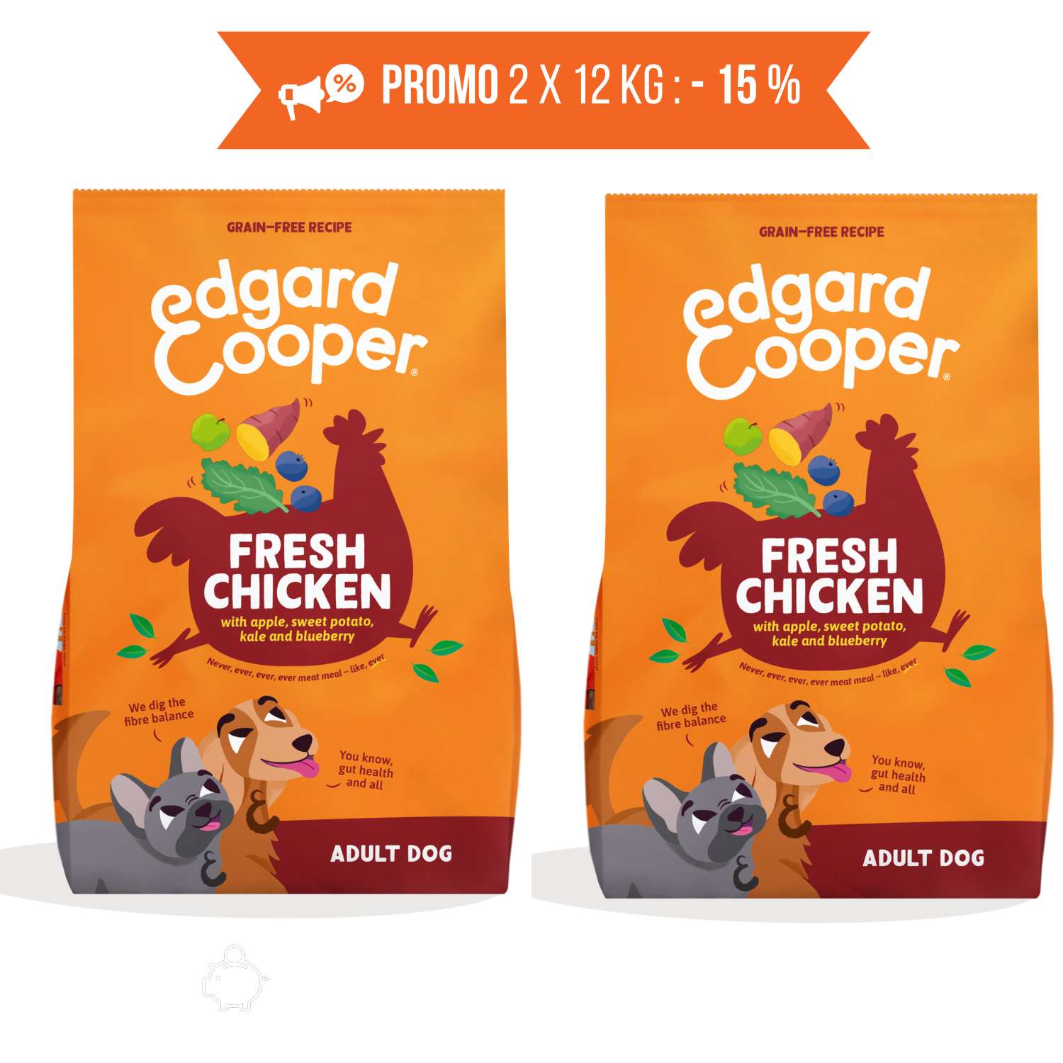 Edgard & Cooper Pollo Ruspante Grain Free per Cani Adulti