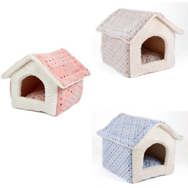 Ferribiella Cuccia Casetta Morbida per Cani e Gatti 58 x 48 x 54 cm