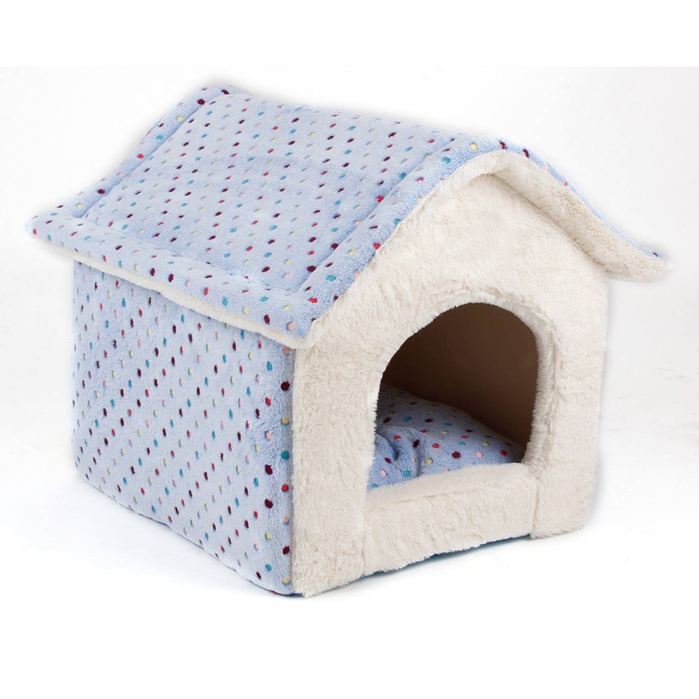 Ferribiella Cuccia Casetta Morbida per Cani e Gatti 58 x 48 x 54 cm