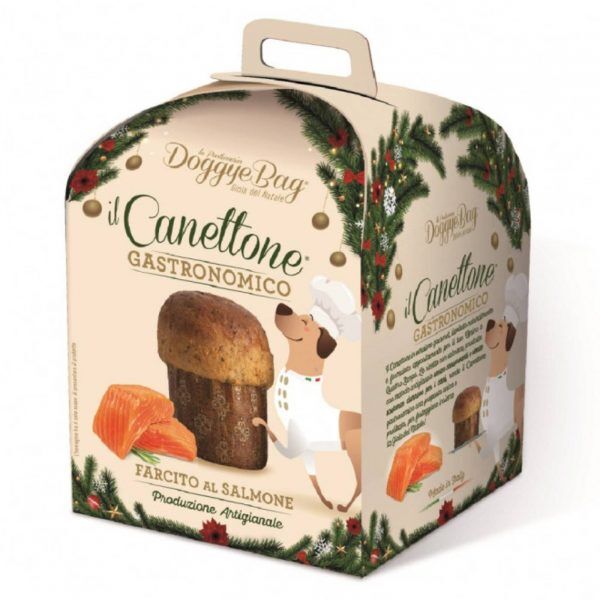 doggyebag® il canettone gastronomico panettone con salmone per cani 125g